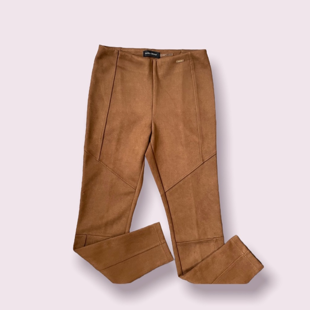 IVANKA TRUMP | Soft Skinny High Waisted Rise Brown Pants | Size: S/P